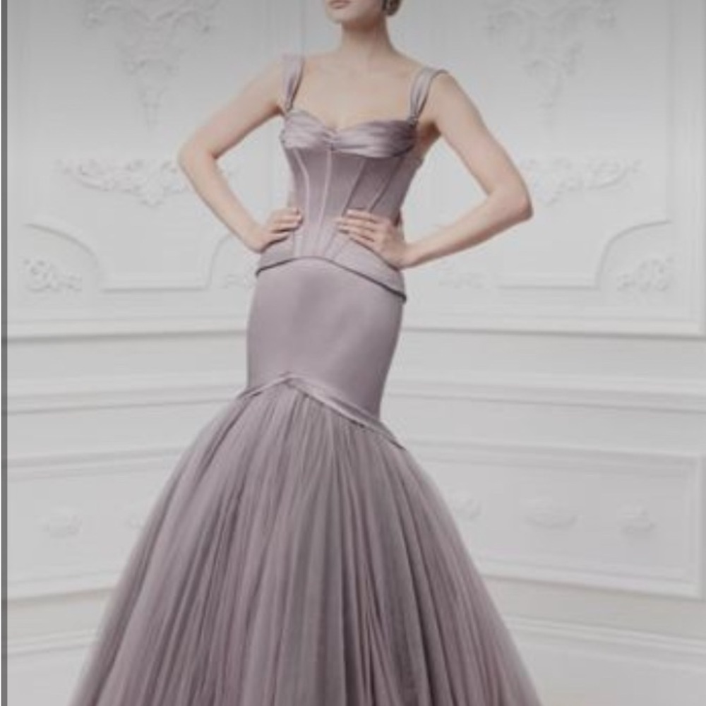 Zac Posen Lavender Wedding Dress